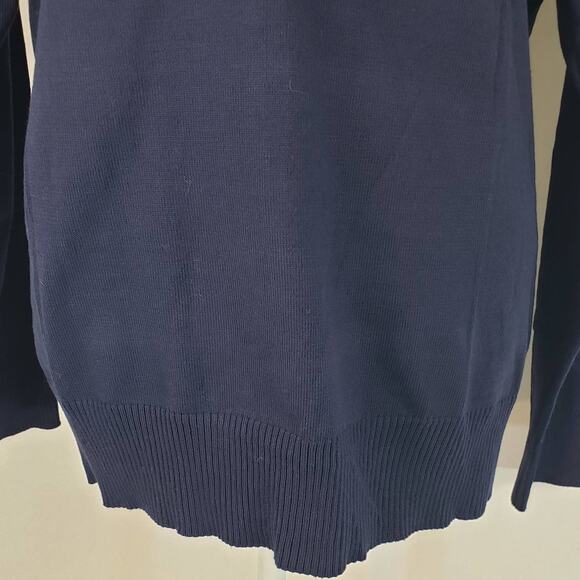 Coofandy Dark Blue Ribbed Knit Lightweight Long Sleeve Men's Sweater M - Picture 6 of 11